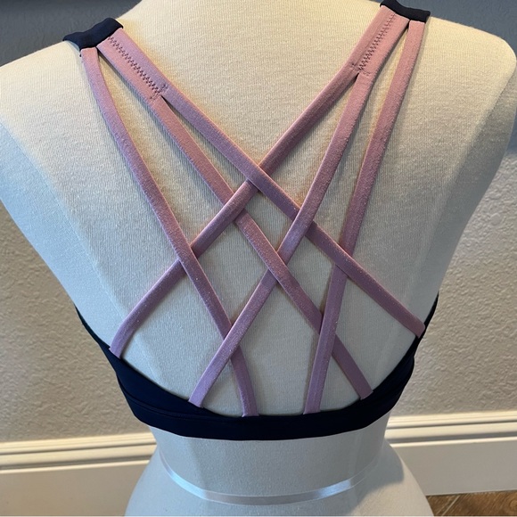 lululemon athletica Other - LuluLemon Free To Be Serene Navy Blue/Lavendar Sporta Bra Sz 10